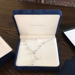 Mikimoto pearls in motion white pearl necklace